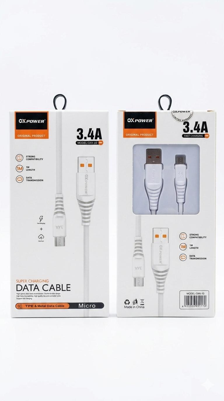 OXK-10 USB-MICRO 3.4A 100CM KABLO