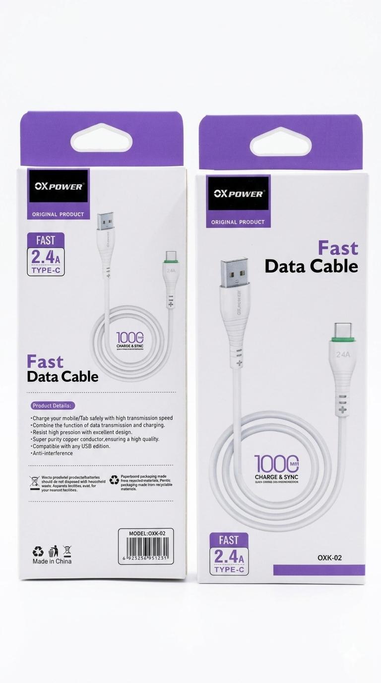 OXK-02 USB-TYPCE KABLO 2.4A 100CM KABLO