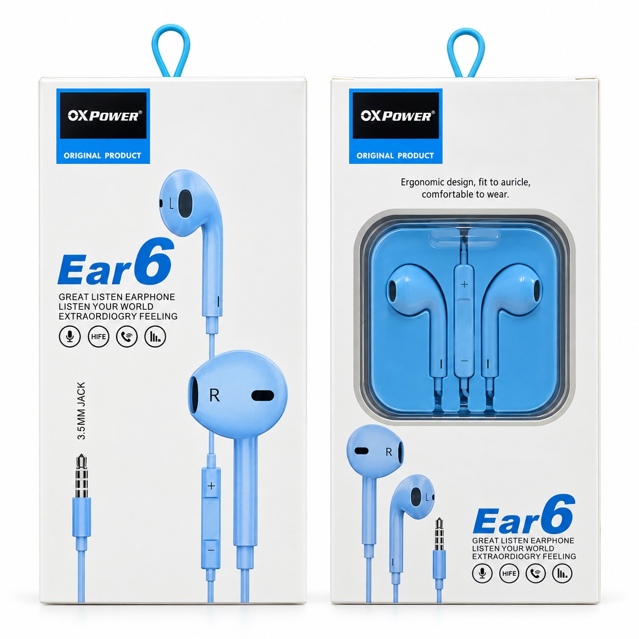EAR6 SLİKONSUZ IPH.TÜM RENKLER 3.5mm KULAKLIK