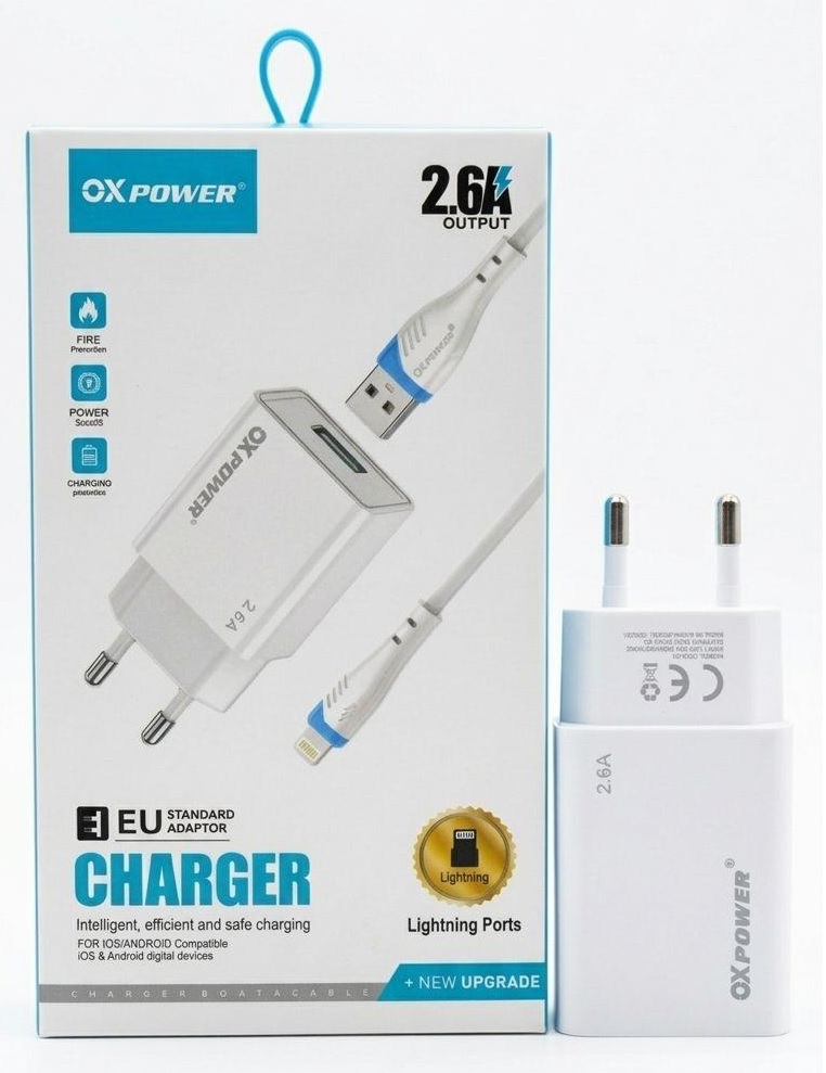 OXC02 2.6A USB LIGHTNING ŞARJ TAKIMI