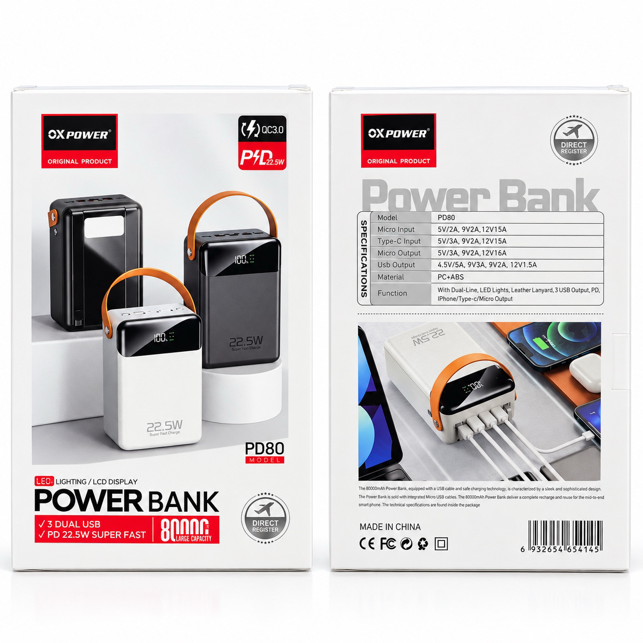PD80 80.000mAh KAMP POWERBANK