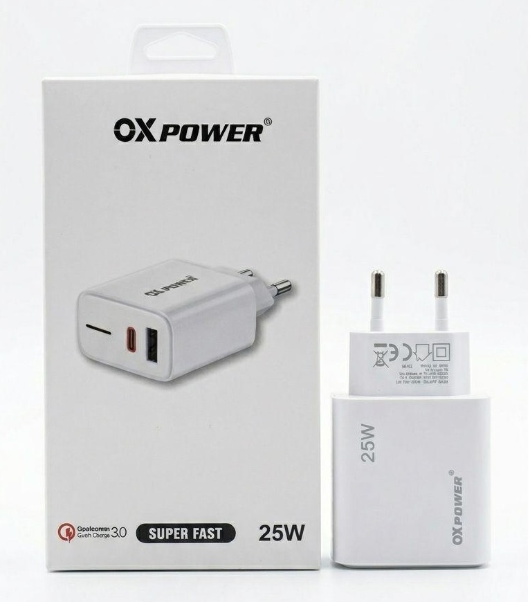 OXC-S21A+C 25W PD VE USB ÇİFT ÇIKIŞLI BAŞLIK