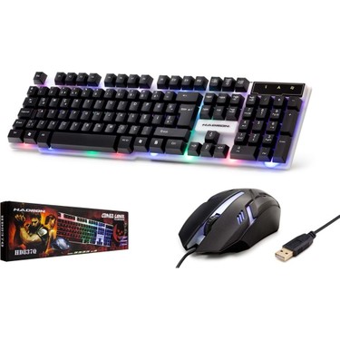 HADRON KLAVYE+MOUSE IŞIKLI SET